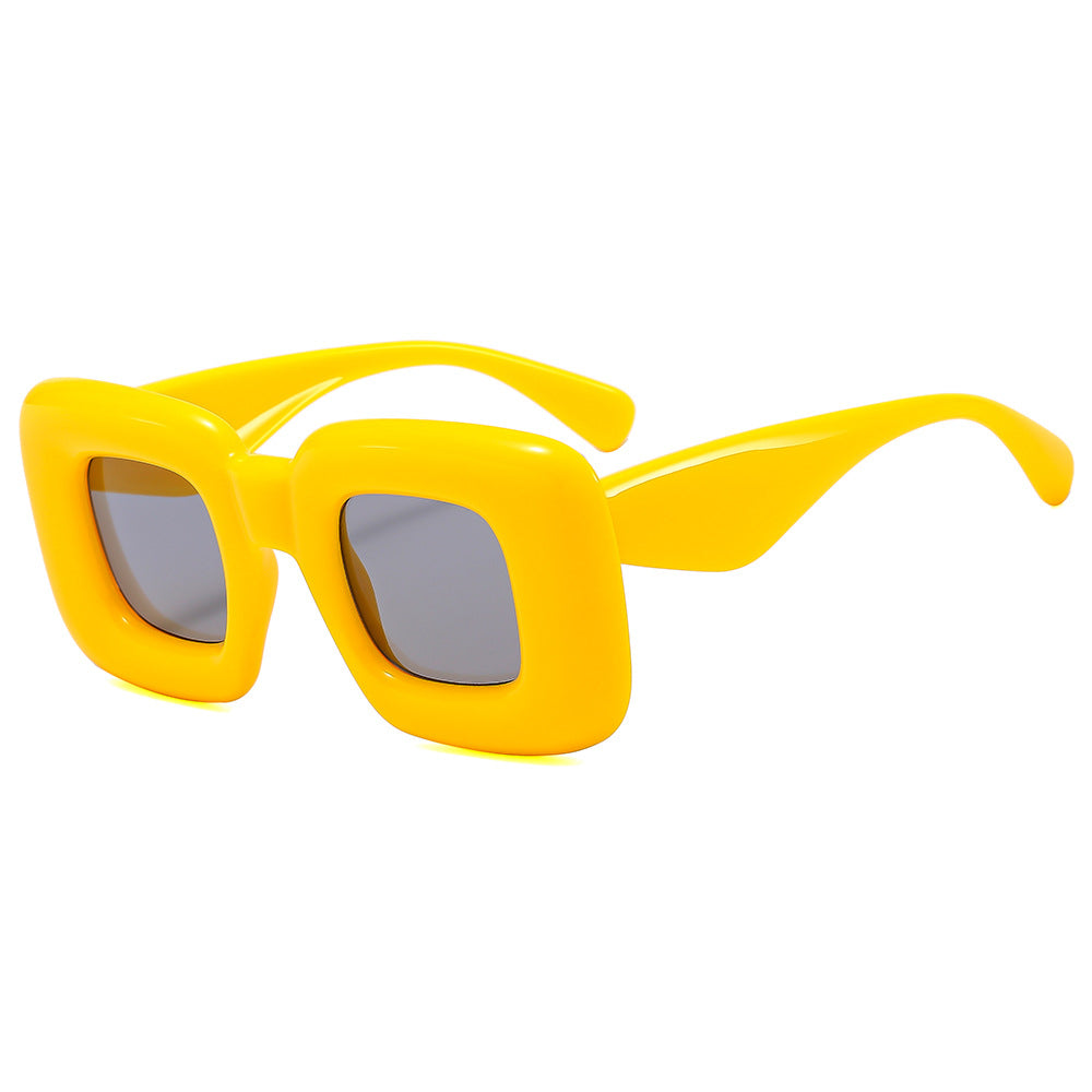 Wholesale New Large Square Frame PC Sunglasses
